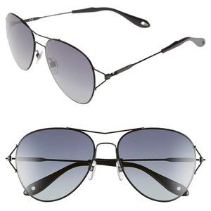 Givenchy 56mm Aviator Sunglasses